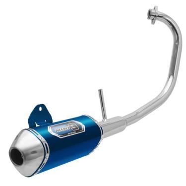Imagem de Escapamento Esportivo Pro Tork Mini 3 Curva Cromada Moto Ybr 125 Facto