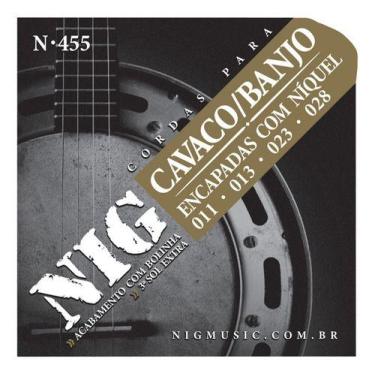 Imagem de Encordoamento P/ Cavaco/ Banjo Nig Encapadas Com Níquel N455