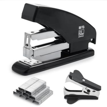 Imagem de M&G Grampeador com capacidade para 50 folhas, preto