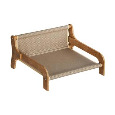 Imagem de Ioensy Placa arranhadora para gatos, tapete arranhador em formato de sofá, moderno e grande para gatos de interior, brinquedos arranhadores, móveis para