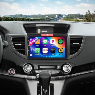 Imagem de [4+64G] Android 15 estéreo automotivo para Honda CRV 2012-2016 com carro sem fio e Android Auto, rádio de carro de 23 cm com link espelhado, Bluetooth, FM/RDS WiFi, GPS, EQ, DSP SWC + AHD, câmera de