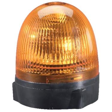 Imagem de HELLA 009506201 KL Rotacompact Luz de aviso de baliza de montagem fixa, padrões rotativos, 12V, âmbar