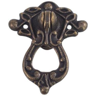 Imagem de Puxador Colonial Bronze P Móveis Antigos Luiz Xv 12 Un