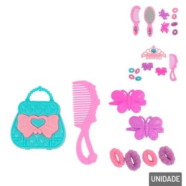 Imagem de KIT Salão de Beleza Infantil Acessórios - Tudo em Caixa - Genérico