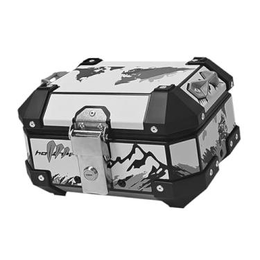 Imagem de rockible Caixa de Armazenamento para Motocicleta, Porta-malas Traseiro, Instalação Prática, 10l