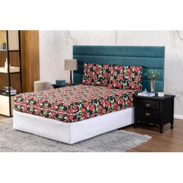 Imagem de Capa De Colchão Para Cama Queen Com Ziper em Malha Gel Elástica Macia 