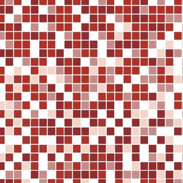 Imagem de Papel de Parede Adesivo Pastilha Vermelha - 025 - Multimpressão