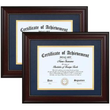 Imagem de Diploma Frame DOAI ART Classic Mahogany 21x29,7 cm Conjunto de 2