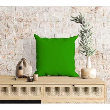 Imagem de Almofada Com Enchimento Color Block Lisa Verde - Core Decore