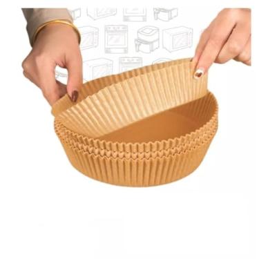 Imagem de Kit com 50 Formas de Papel Antiaderente para Fritadeira Elétrica, Forno e Air Fryer, Descartável