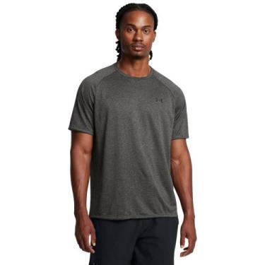 Imagem de Camiseta de Treino Masculina Under Armour Tech 2.0 SS, Cinza, M