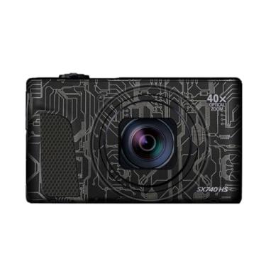 Imagem de SX740HS Película de vinil antirarranhões para Canon PowerShot SX740 HS 40x acessórios de fotografia de desenho animado (titânio circuito)