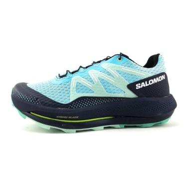 Imagem de Salomon Tênis de corrida feminino, 0, Brilho azul/carbono/mandioca, 40