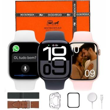 Imagem de Relógio Smartwatch W11 Mini Pro Série 11 Amoled Gps Responde Whatsapp 