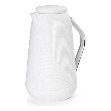 Imagem de Garrafa Térmica 1 Litro Bari Para Chá Café Branca Termopro