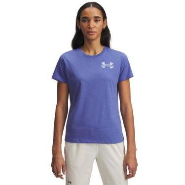 Imagem de Camiseta Sportstyle Under Armour Left Chest Logo Feminina, Azul, GG