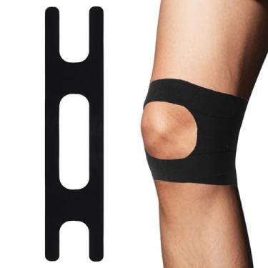 Imagem de 16pc Fita de Suporte para Tendão Patelar, Pré-Cortada Fita de Cinesiologia Suporte Joelho Tiras Adesivos Musculares Cinéticas Elásticas Respiráveis para Corrida Basquete Tênis