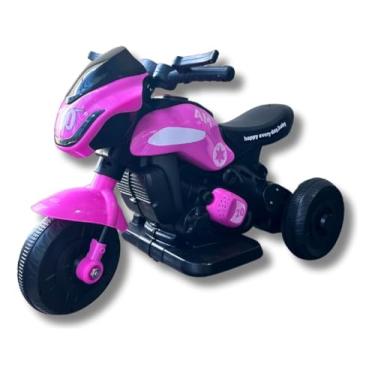 Imagem de Mini Moto Eletrica Infantil Triciclo Motoca (Rosa)