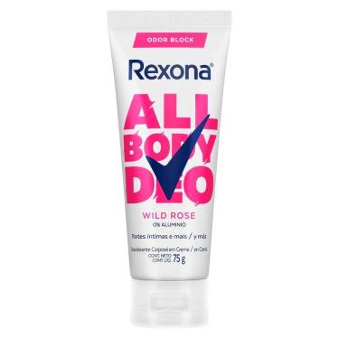 Imagem de Desodorante Rexona Corporal All Body Deo Wild Rose Creme 75g