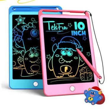 Imagem de Tablet de escrita LCD TEKFUN de 10 polegadas, pacote com 2 unidades pa
