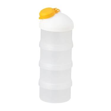 Imagem de DimyFew Distribuidor de Fórmula, Recipiente para Proteína em Pó, Empilhável, Armazenamento de Lanches Infantis, Recipiente para Leite em Pó para Viagens, Exer, 4 Camadas