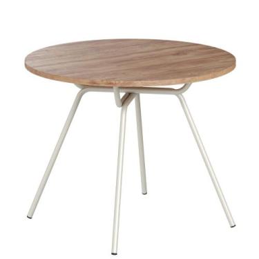 Imagem de Mesa de Jantar Redonda 1m 1588 Carraro Freijó/Prata