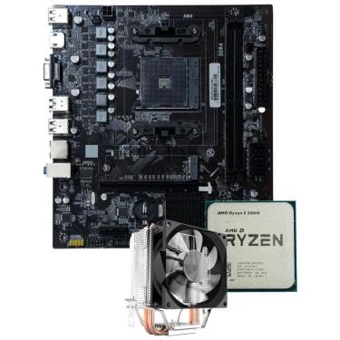 Imagem de Kit Placa Mãe A320M Com Ryzen 5 2400G E Air Cooler