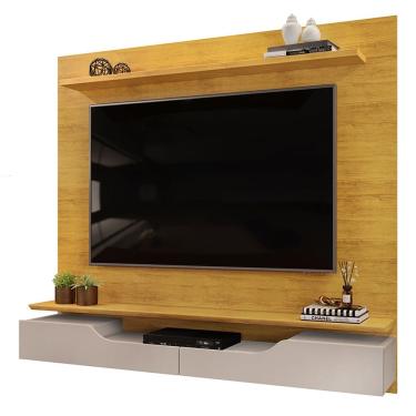 Imagem de Painel TV 60 Pol 160cm Bancada Suspensa Trego D04 Cedro/Bali - Mpozenato