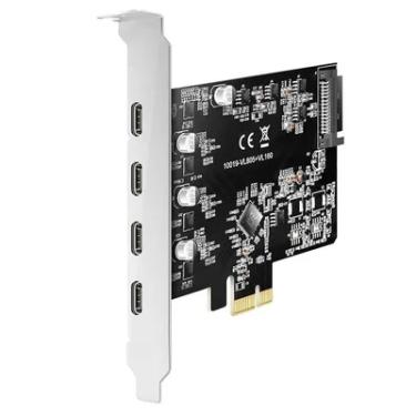 Imagem de Placa De Expansão Usb 3.1 Tipo-c 5gbps Com 4 Portas