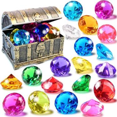Imagem de Brinquedos de piscina Diving Gems EnriQ 18 grandes de diamante acrílic