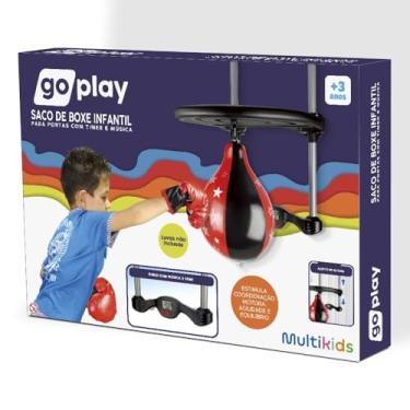 Imagem de GO PLAY - SACO DE BOXE INFANTIL PARA PORTAS COM TIMER E MÚSICA
