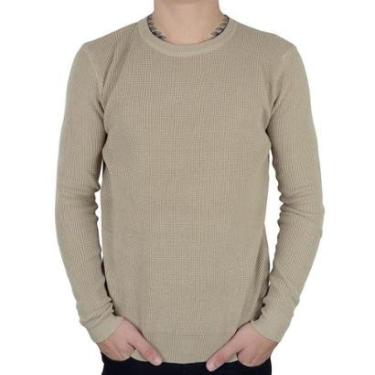 Imagem de Blusa Tricot Masculina Broken Rules Sueter Cáqui - 590214-Masculino