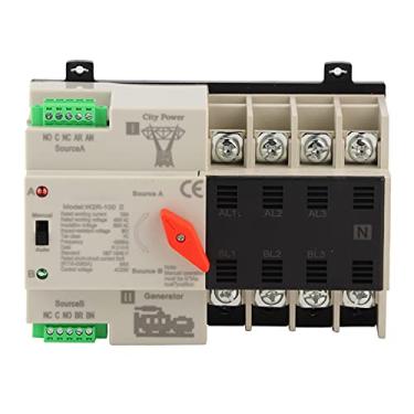 Imagem de Interruptor de Transferência Automática de Fonte de Alimentação Dupla W2R-100 Interruptor de Transferência de Energia 100A Estrutura Compacta Transmissão Confiável Instalação