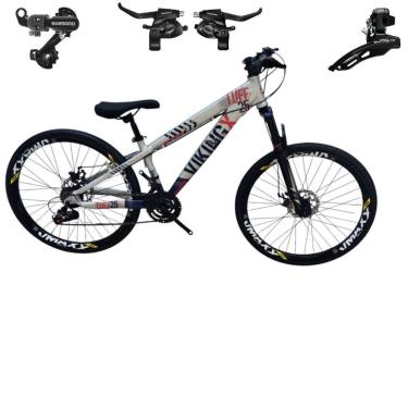 Imagem de Bicicleta 26 VikingX Tuff25 21v Cambios e Trocadores Freeride Disco Mecânico Pneu Slick 1.50-Unissex