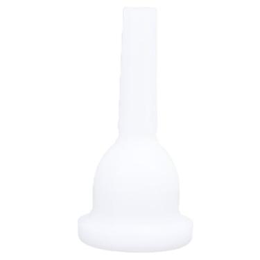 Imagem de Chiffonade Bocal Tuba, Bocal tuba de plástico ABS MT-20 com polimento de máquina para substituição de bocal de trombone de médio alcance, 9,4 x 3 cm
