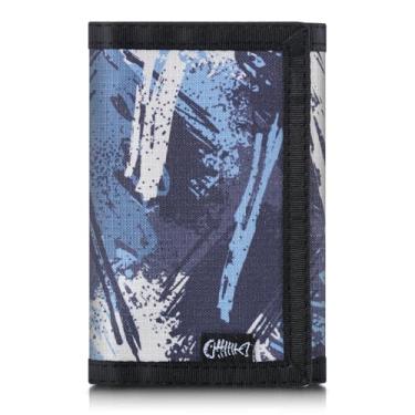 Imagem de Carteira masculina de nylon com três dobras RFID com janela para identidade, carteira de segurança fina para porta-cartões, moda moderna, elegante, presente para homens e mulheres, tamanho único, M6