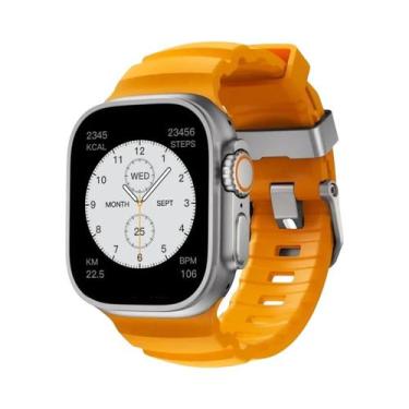 Imagem de Pulseira Esportiva De Silicone Para iWatch Ultra2 Apple Watch 46mm 49m