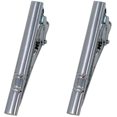 Imagem de Clipe de gravata Stephanie Imports de aço inoxidável para gravatas skinny e regulares