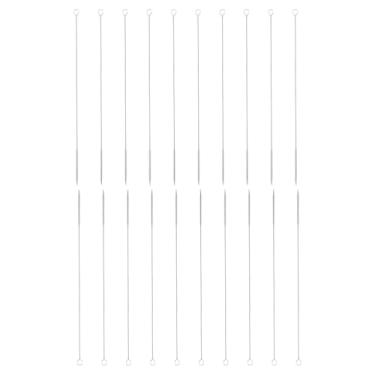 Imagem de HARFINGTON Conjunto de escovas de limpeza de palha, 304 de comprimento de aço inoxidável 304 e cerdas de nylon para garrafa de água, tubos de copo de canudo de silicone, branco (5 mm OD, conjunto de