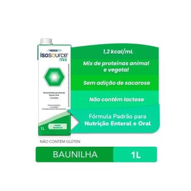 Imagem de Nutrição Enteral e Oral Isosource Mix Baunilha 1l