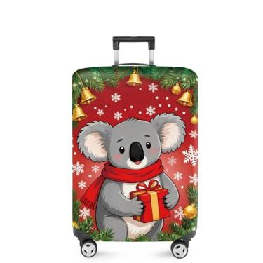 Imagem de FOREVER QUEEN Capa protetora elástica para bagagem de Natal serve para acessórios de viagem de 50 a 86 cm, Natal - Coala, XL(fits 32-34Inch suitcase), Mármore