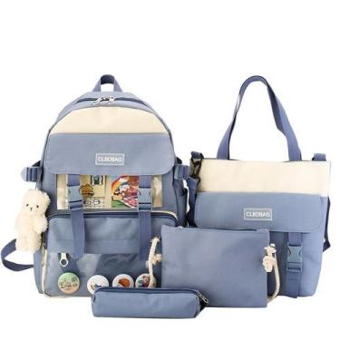 Imagem de Conjunto de mochilas para meninas e adolescentes, mochila para laptop,