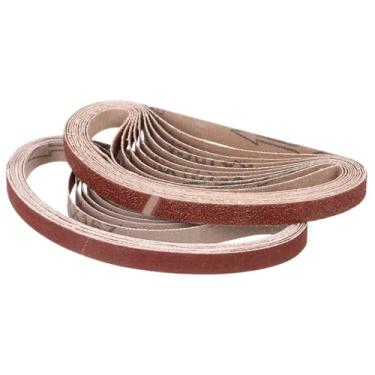 Imagem de CoCud 1 correia de lixamento de 106 cm, 24 peças 80/120/180/240/400/600 correias afiadoras de facas de óxido de alumínio para afiação de trabalho para lixadeira de cinto, ferramenta de entalhe de