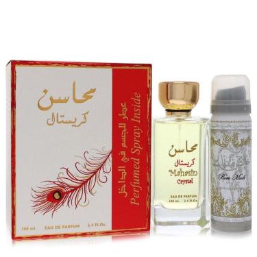 Imagem de Kit Presente Feminino Lattafa Mahasin Crystal Edp With 50 Ml Desodorante Em 100