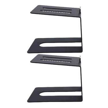 Imagem de Yunseity Suporte de Alto-falante de Mesa de Alta Ascensão para Qualidade de Som Ideal, Suporte de Alto-falante de Computador Multifuncional, 2 Pacotes, Escritório Doméstico