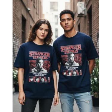 Imagem de Camiseta 100% Algodão Stranger Things Our Last Strange Adventure Unise