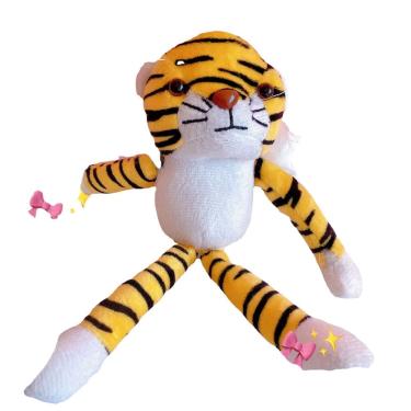 Imagem de Chaveiro de pelúcia Tiger, boneca tigre pequena e fofa de 18 cm para todas as idades