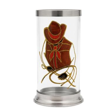 Imagem de Suporte Vela 7 Dias 19Cm Pintura Manual Orixás E Guias