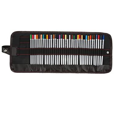 Imagem de Lápis de cor 36 cores Materiais de arte profissionais altamente pigmentados Mistura suave Cores vibrantes perfeitas para esboçar desenho Pintura em aquarela Adultos Crianças