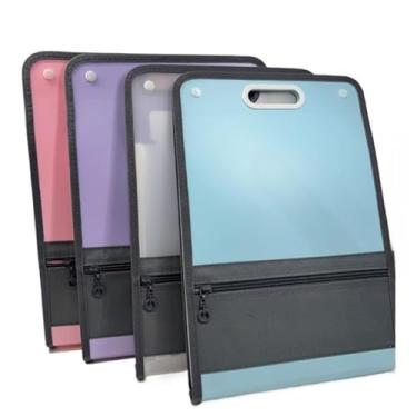 Imagem de Pasta Sanfonada Organizadora 12 Div Cristal A4 Escritório (1,12bolsa-aleatorio)